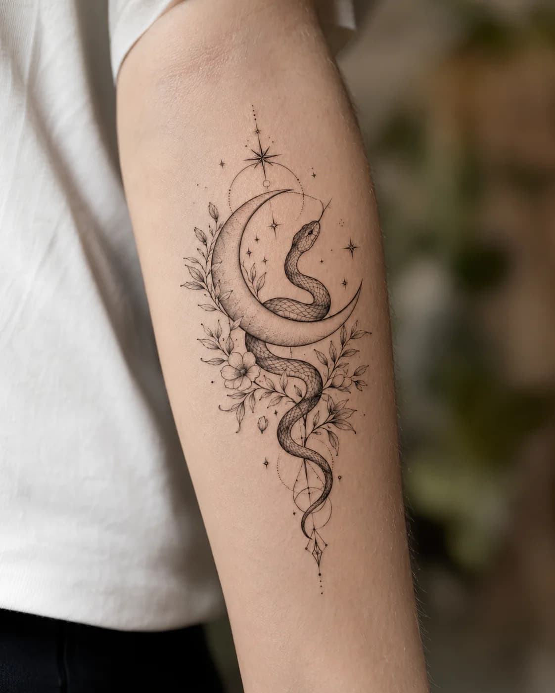 AI-generated tattoo on skin