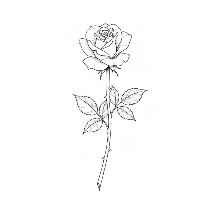 Rose tattoo direction