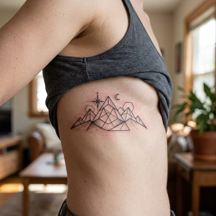 AI-generated tattoo on skin