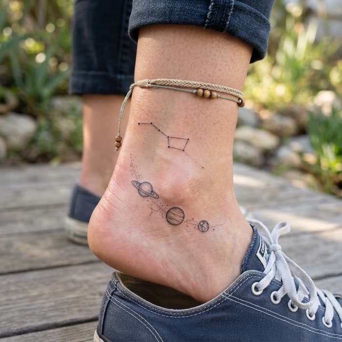 AI-generated tattoo on skin