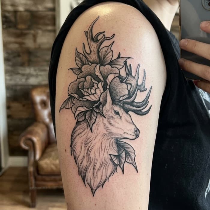 AI-generated tattoo on skin