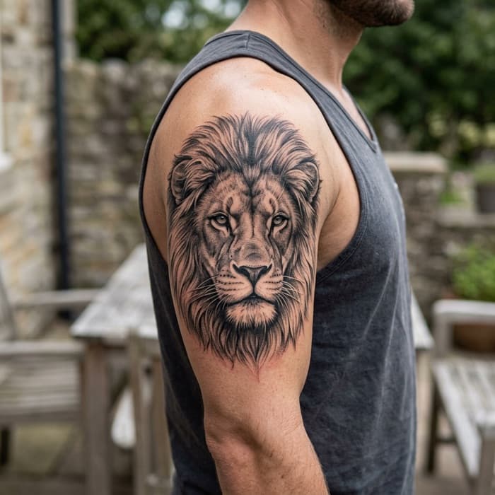 AI-generated tattoo on skin