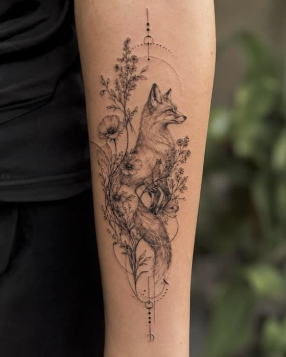 AI-generated tattoo on skin