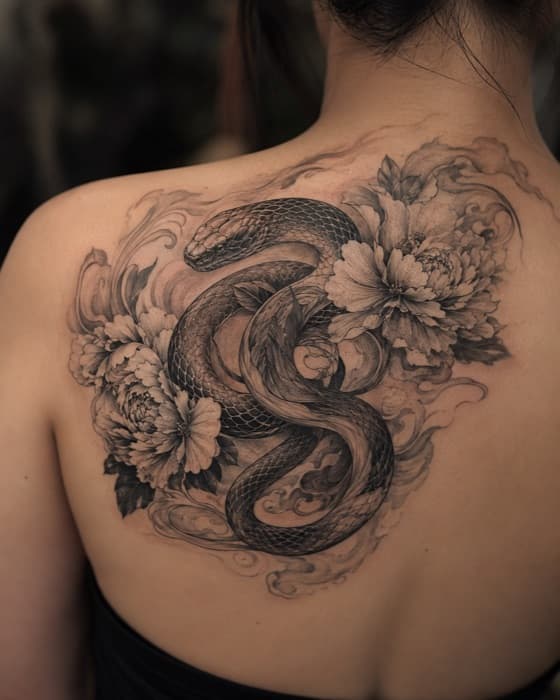 AI-generated tattoo on skin