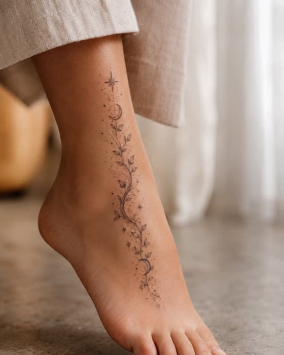 AI-generated tattoo on skin