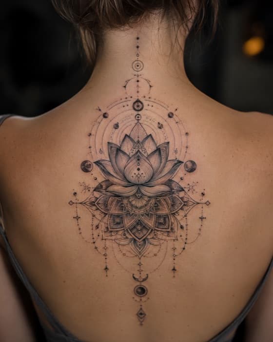 AI-generated tattoo on skin