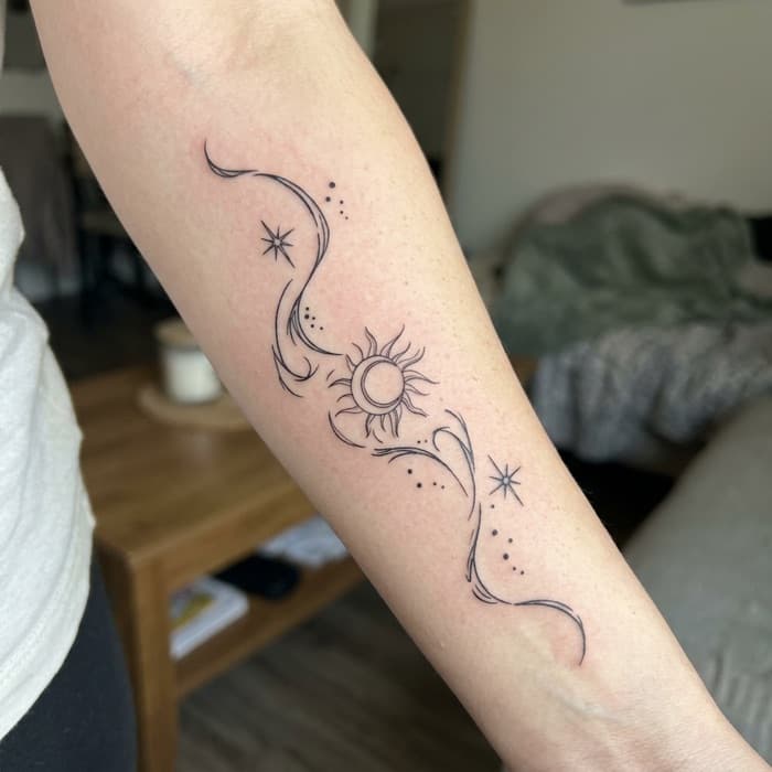 AI-generated tattoo on skin