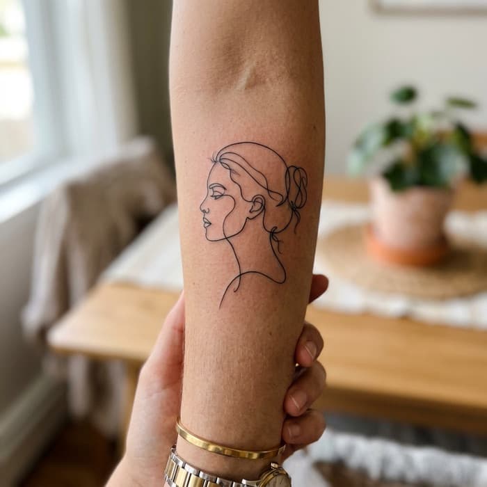 AI-generated tattoo on skin