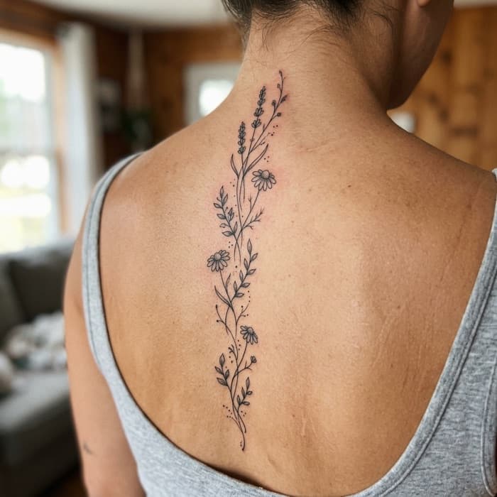 AI-generated tattoo on skin