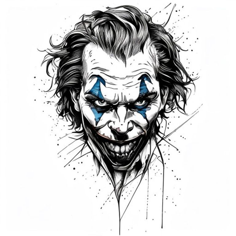 Joker tattoo design